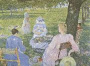 Theo Van Rysselberghe Family in an Orchard china oil painting reproduction